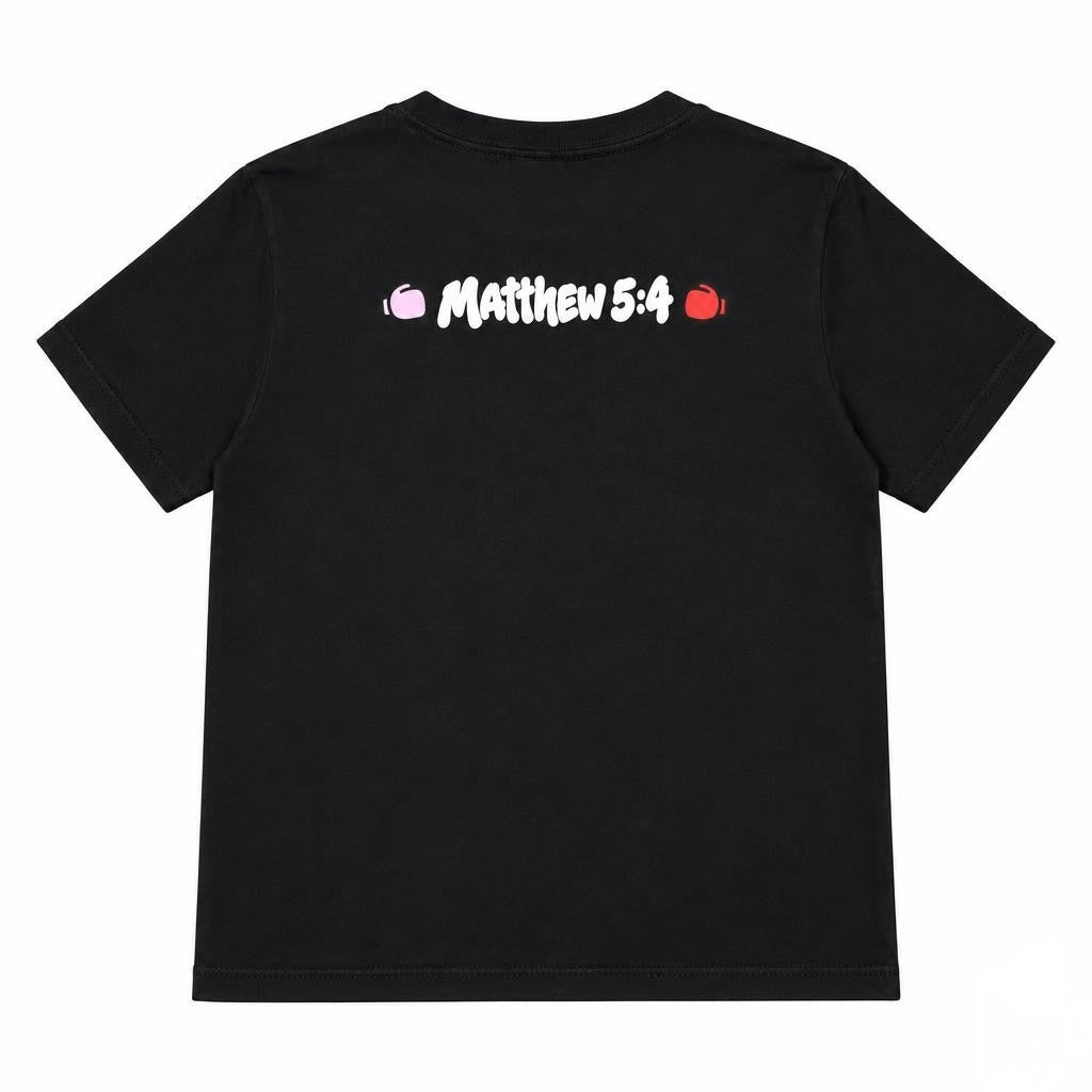 Women's Vintage Black Matthew 5:4 T-Shirt