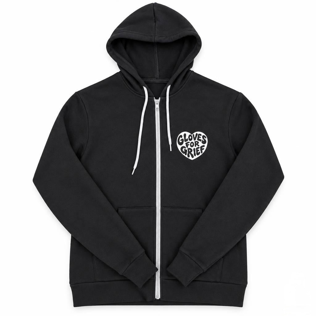 Unisex Full Zip Hoodie Punching Pain Into Purpose