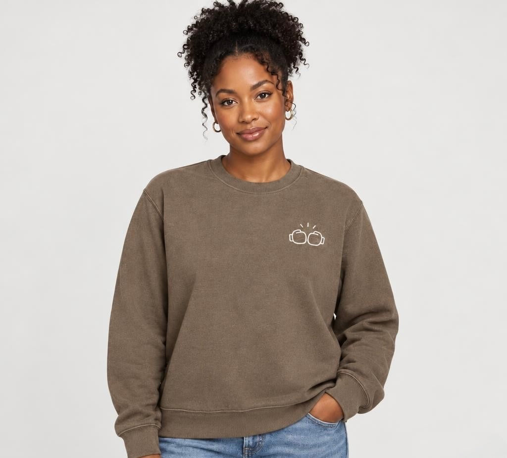 Heavyweight Crewneck Sweatshirt w/ His Strength Not Mine