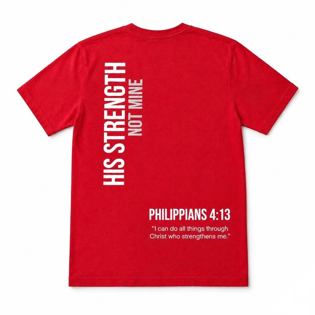 Unisex Jersey Short Sleeve Tee w/ His Strength Not Mine