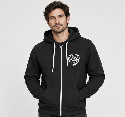 Unisex Full Zip Hoodie Punching Pain Into Purpose